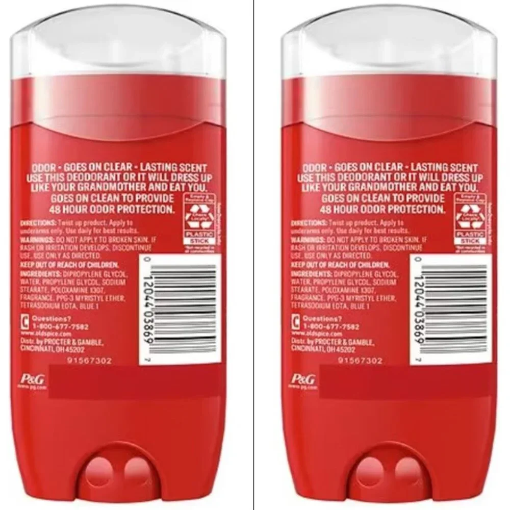 Old Spice Aluminum Free Deodorant Stick for Men 3 Oz / Each : 2 Pack